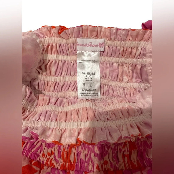 Bonnie Jean Girls’ Butterfly Smocked Romper - Size 4 - Picture 2 of 3